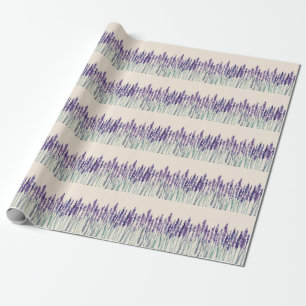 Französischer Lavendel: Aquarellbilder Geschenkpapier