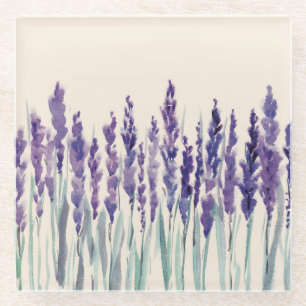 Französischer Lavendel: Aquarellbilder Glasuntersetzer