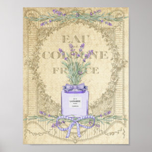 Französischer Lavendel Parfüm Flasche Poster