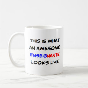 Französischer Lehrer enseignante, phantastisch Kaffeetasse
