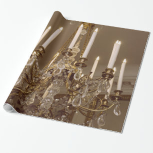 Französischer Leuchter, Rokoko in Paris Geschenkpapier