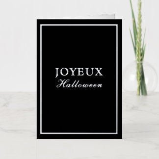 Französischer Macaron Joyeux Halloween Schwarz