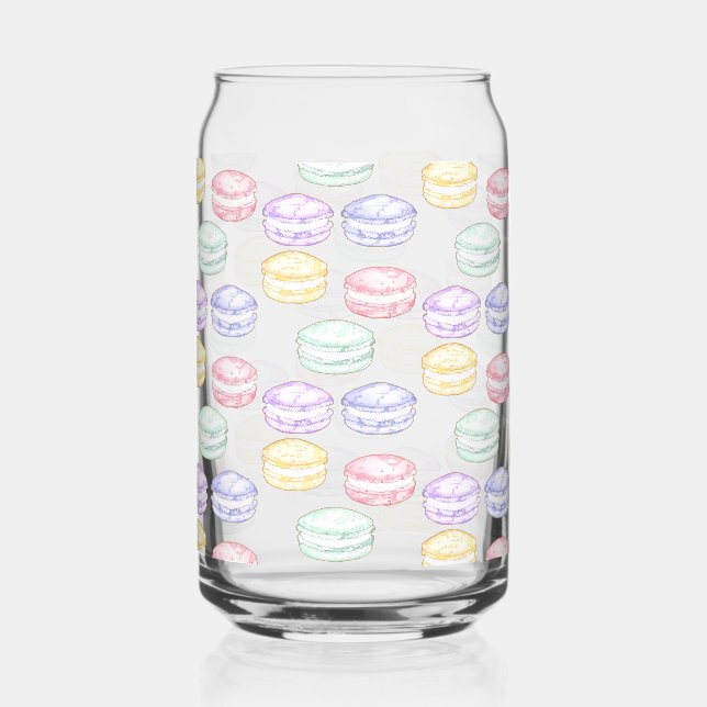 Französischer Macarons Dosenglas (Vorderseite)