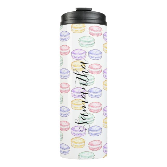 Französischer Macarons Thermosbecher (Vorderseite)