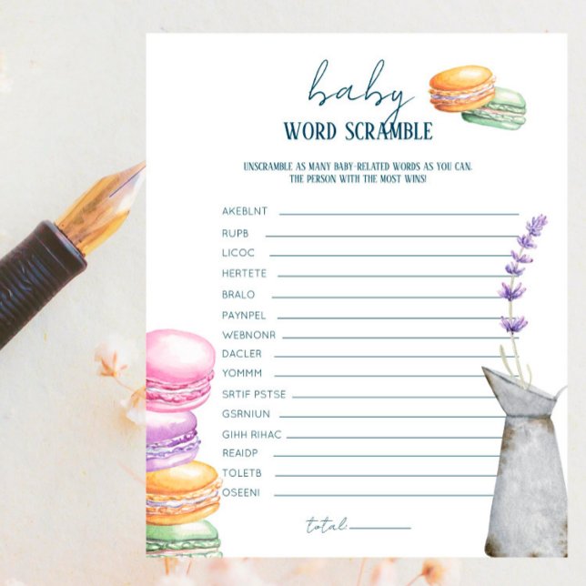 Französischer Markt - Baby Word Scramble Game (Von Creator hochgeladen)