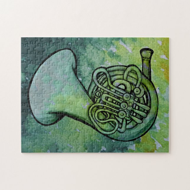 Französischer Musiklehrer der Horn Band (Horizontal)