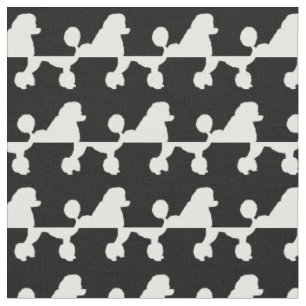 Französischer Poodle Hund Silhouette Haustier Stoff