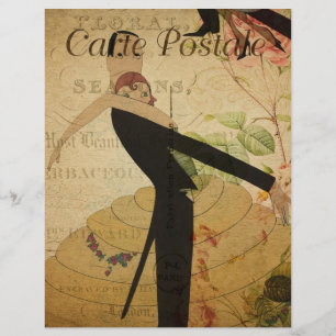 Französischer Postkarten-Flyer