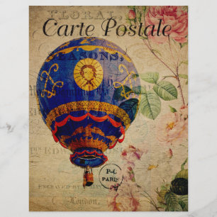 Französischer Postkarten-Flyer