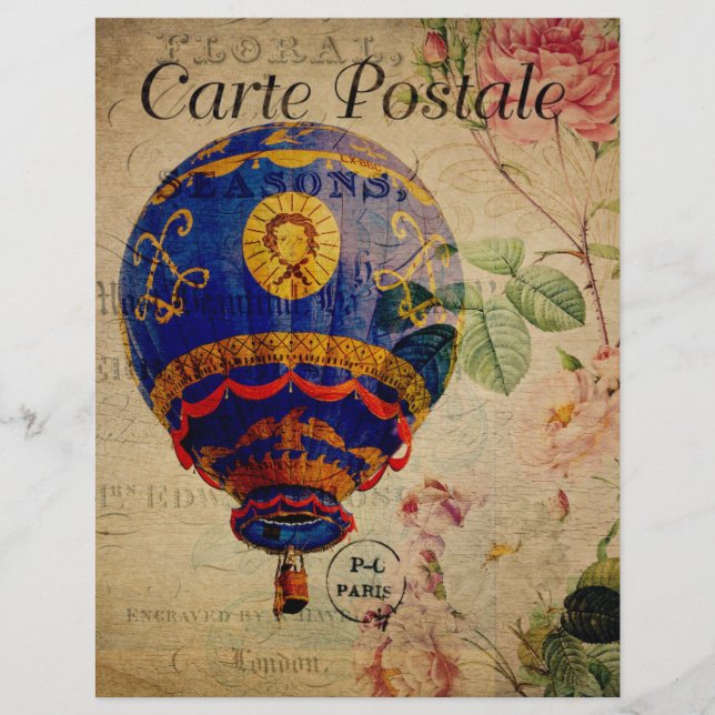 Französischer Postkarten-Flyer (Vorderseite)