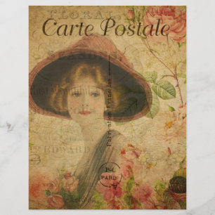 Französischer Postkarten-Flyer
