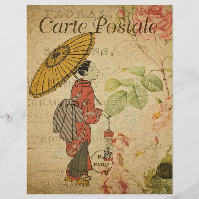 Französischer Postkarten-Flyer (Vorderseite)