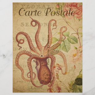 Französischer Postkarten-Flyer