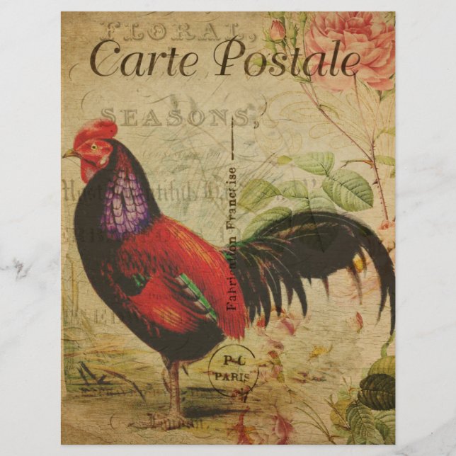 Französischer Postkarten-Flyer (Vorderseite)
