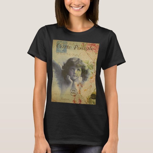 Französischer Postkarten-T - Shirt (Vorderseite)