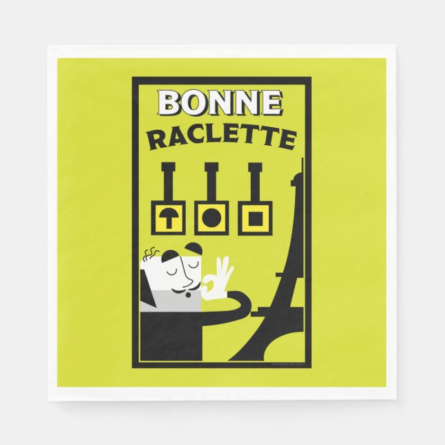 Französischer Raclette Serviette (Vorderseite)