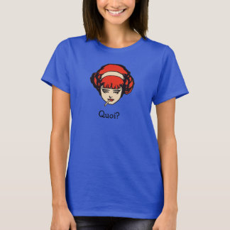 Französischer Redhead, der Quoi raucht T-Shirt