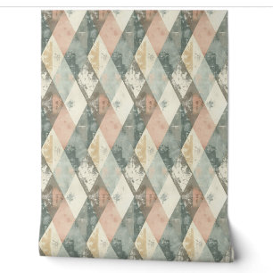 Französischer Retro-Harlekin Tapete