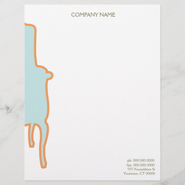 Französischer Sessel Letterhead Briefkopf (Vorderseite)