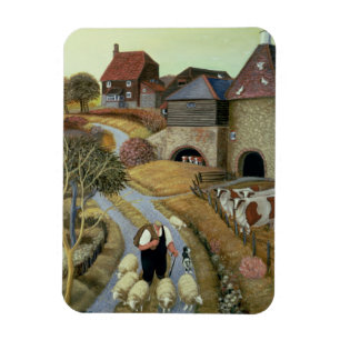 Französischer Straßen-Bauernhof Magnet