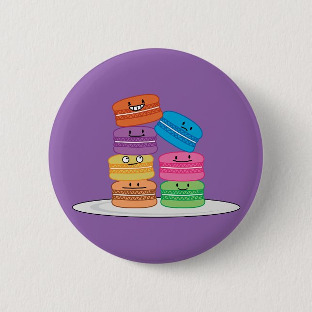 Französischer süßer Nachtisch des Button (Vorderseite)