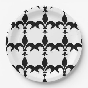 Französischer Themed Party-Lilien-Papier-Teller Pappteller