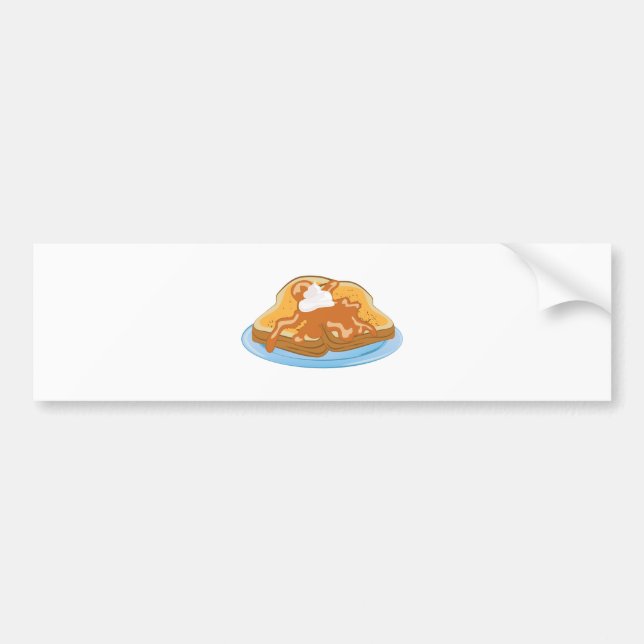 Französischer Toast Autoaufkleber (Vorne)