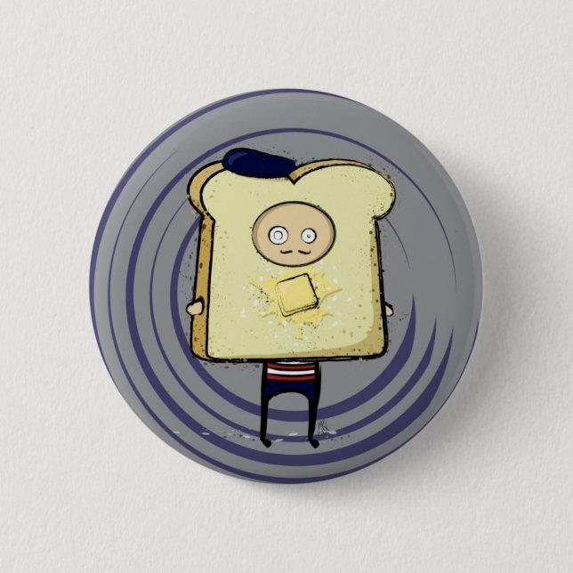 Französischer Toast-Knopf Button (Vorderseite)