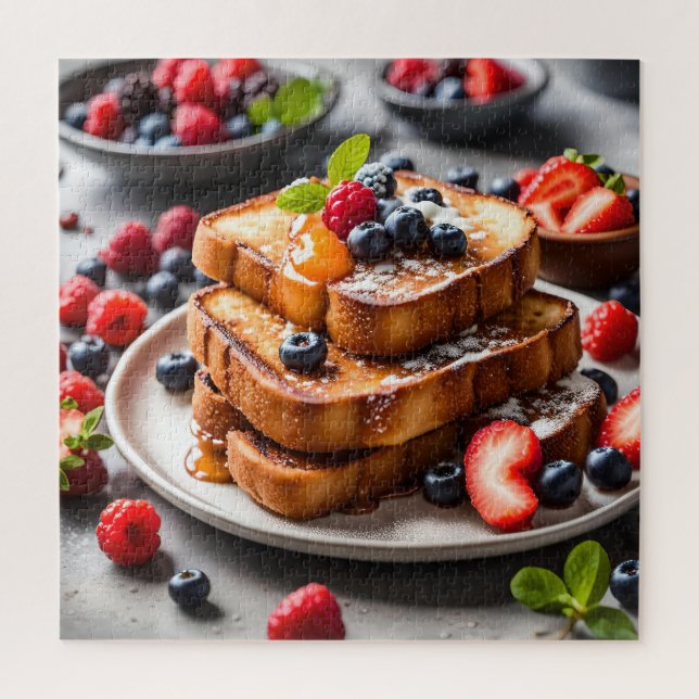Französischer Toast mit Beeren (Vertikal)