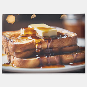 Französischer Toast mit Butter und Sirup Magnet