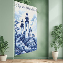 Französischer Toile-Porzellan-Stil Blau-Weißer Leu
