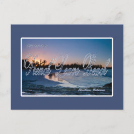 Französischer Verlass Beach, Eleuthera, Bahamas Po Postkarte