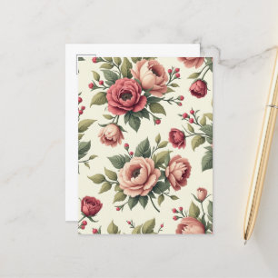Französischer Vintage Chic Postkarte