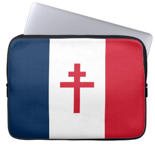 Französischer Widerstand Flagge Frankreich Symbol  Laptopschutzhülle