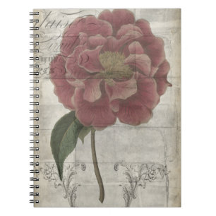 Französisches Blumen-III Notizblock