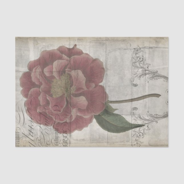 Französisches Blumen-III Seidenpapier (Vorderseite)