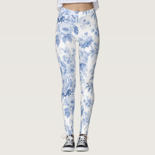 französisches Blumenmuster Leggings