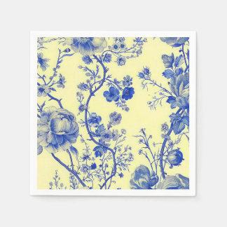 Französisches Blumenpapier Serviette