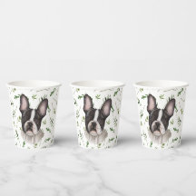 Französisches Bulldog Baby Dusche Wasserfarbe Them