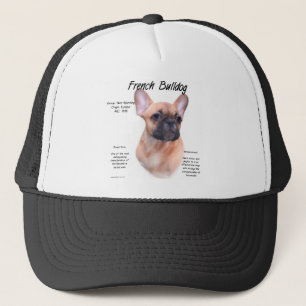 Französisches Bulldog-Geschichtsdesign Truckerkappe