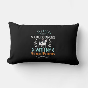 Französisches Bulldog-Lover-Geschenk mit sozialer Lendenkissen
