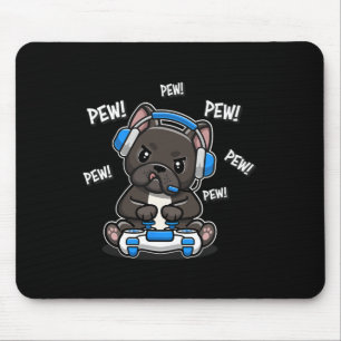 Französisches Bulldog-Player-Videospiel Mousepad