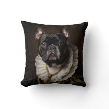 Französisches Bulldog Portrait Renaissance Funny P