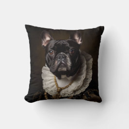 Französisches Bulldog Portrait Renaissance Funny P Kissen
