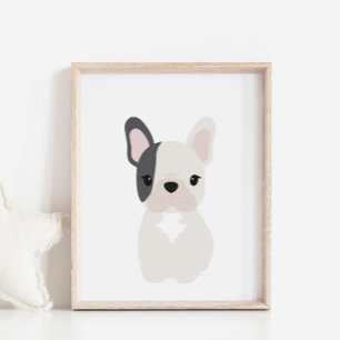 Französisches Bulldog Puppy Kinderzimmer & Kids Ro Poster