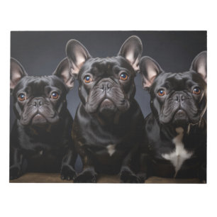 Französisches Bulldog-Tier-Portrait Natur Schönhei Notizblock