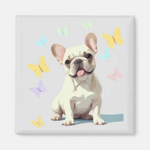 Französisches Bulldog-Vector-Malerei Adorable Fun  Magnet