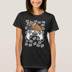 Französisches Bulldog Video Game Noob Oof Kids Boy T-Shirt