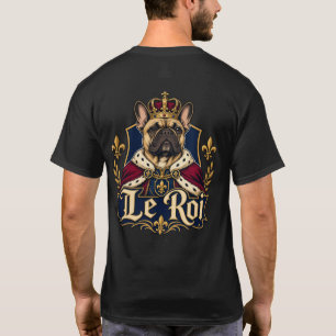 Französisches Bulldoggen-Königliches-Hunde-Design T-Shirt