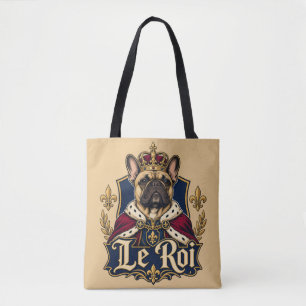 Französisches Bulldoggen-Königliches-Hunde-Design Tasche